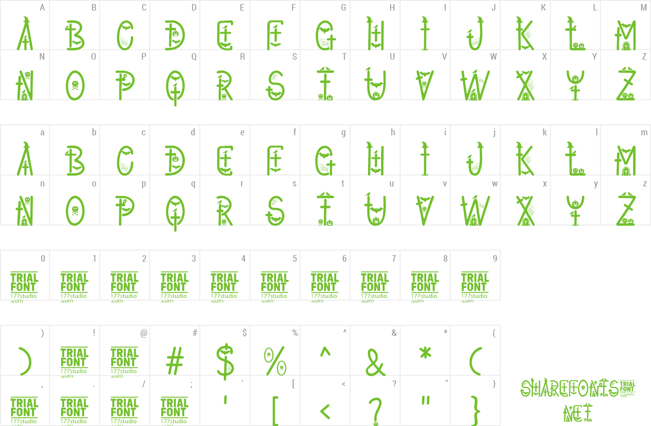 Font Halloween Decorative preview